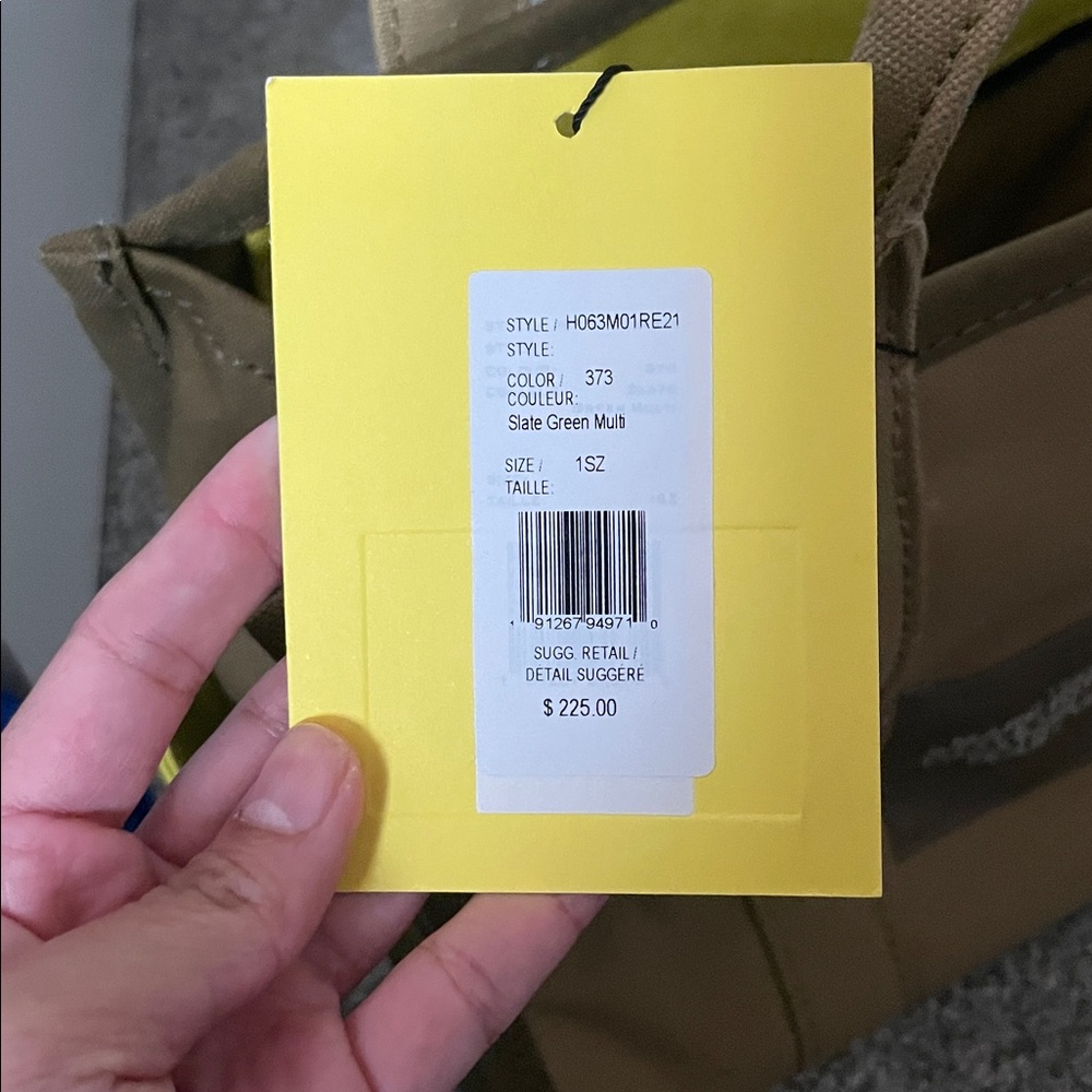 Marc Jacobs Canvas Tote Bag in Khaki with White Logo - Picture 5 of 5